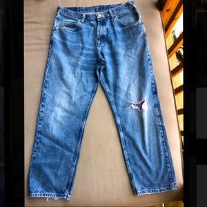 35x30 Distressed Wrangler Relaxed Fit 9760WDR